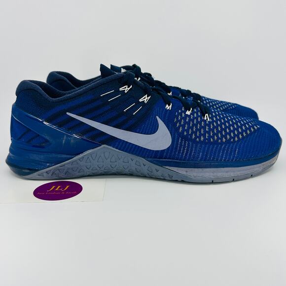 Nike Men's Metcon DSX Flyknit Training Shoes Dark Royal Blue 852930-403 Size 11 - Picture 1 of 12